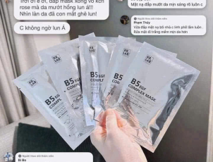 Mặt nạ b5 yuejin phục hồi căng bóng mỏng nhẹ, nhiều dưỡng chất, phục hồi, cấp ẩm, căng bóng